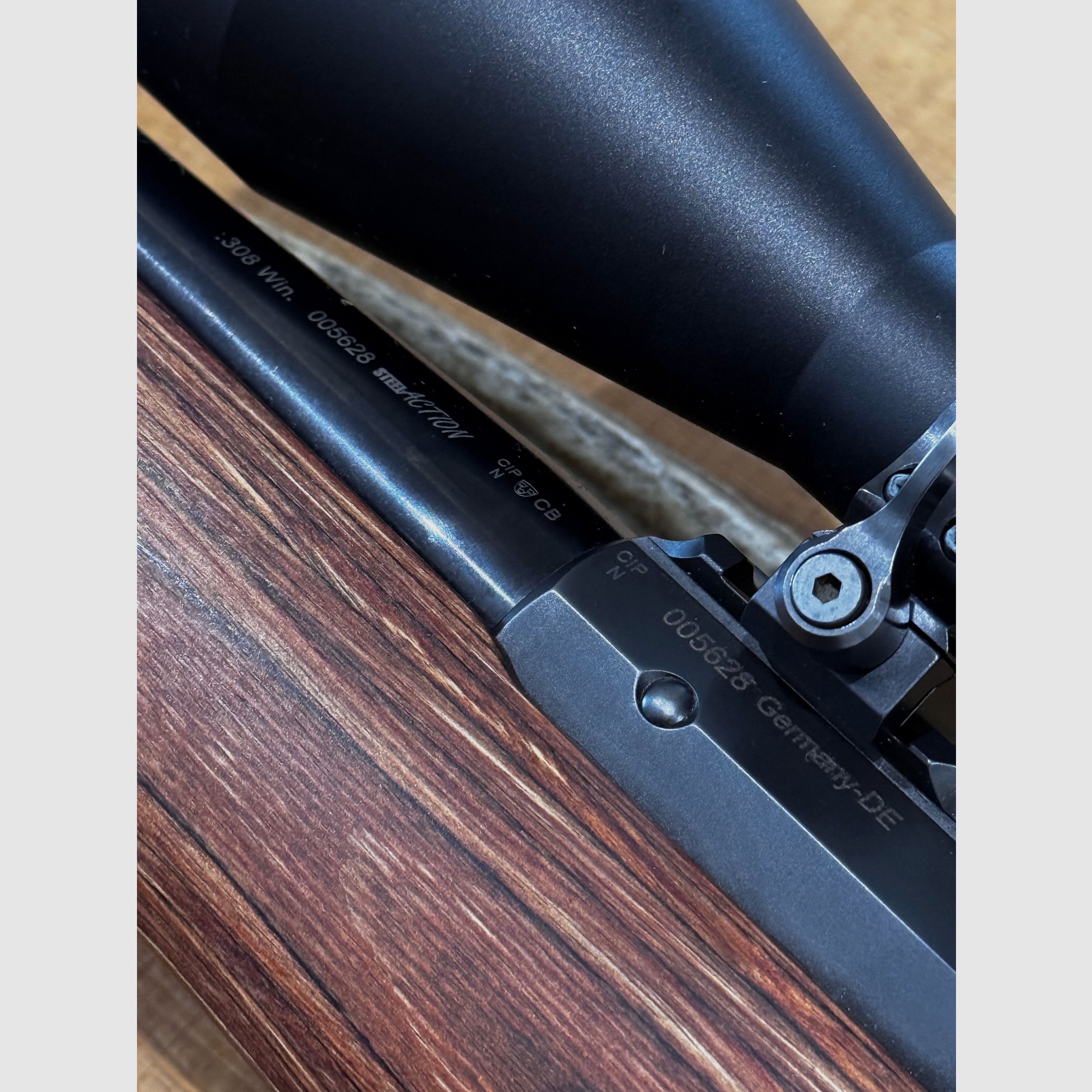 Acción de acero HS .308 Win completa con culata GRS