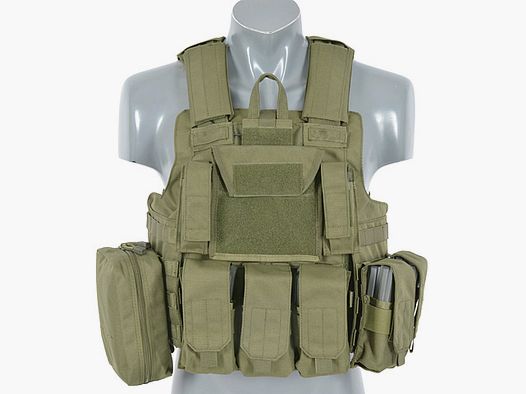 Replika systemu zbroi modułowej Combat - oliwkowy [8FIELDS]