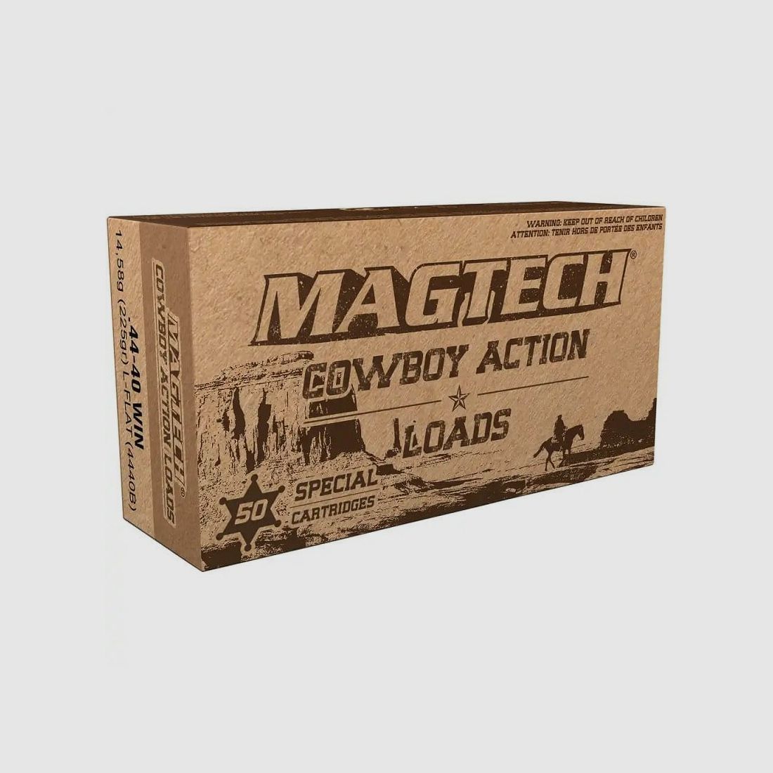Magtech .44-40 Win LFN 225 gr. Lead Flat Nose 4440B - 50 pcs.