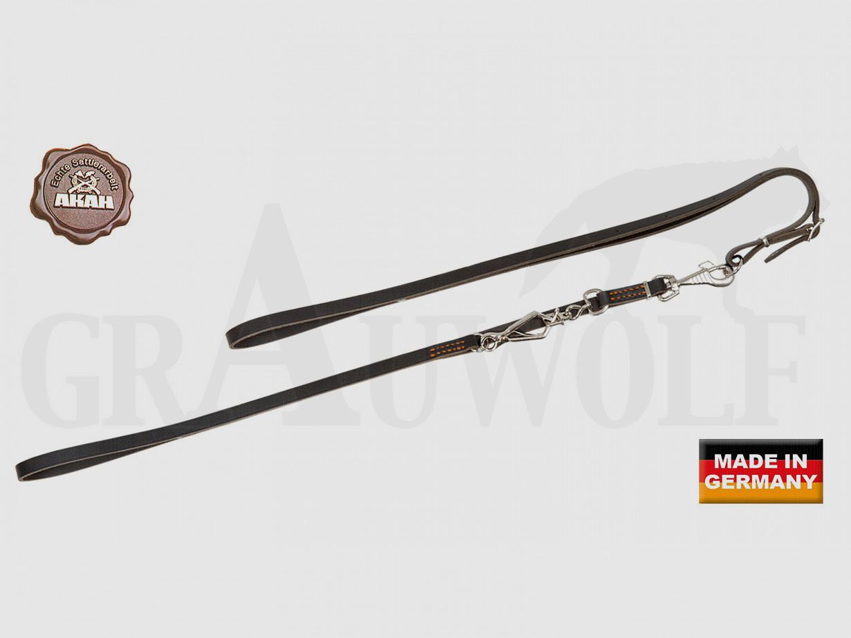 AKAH Special Shoulder Leash Dog Leash Saddle Leather Brown