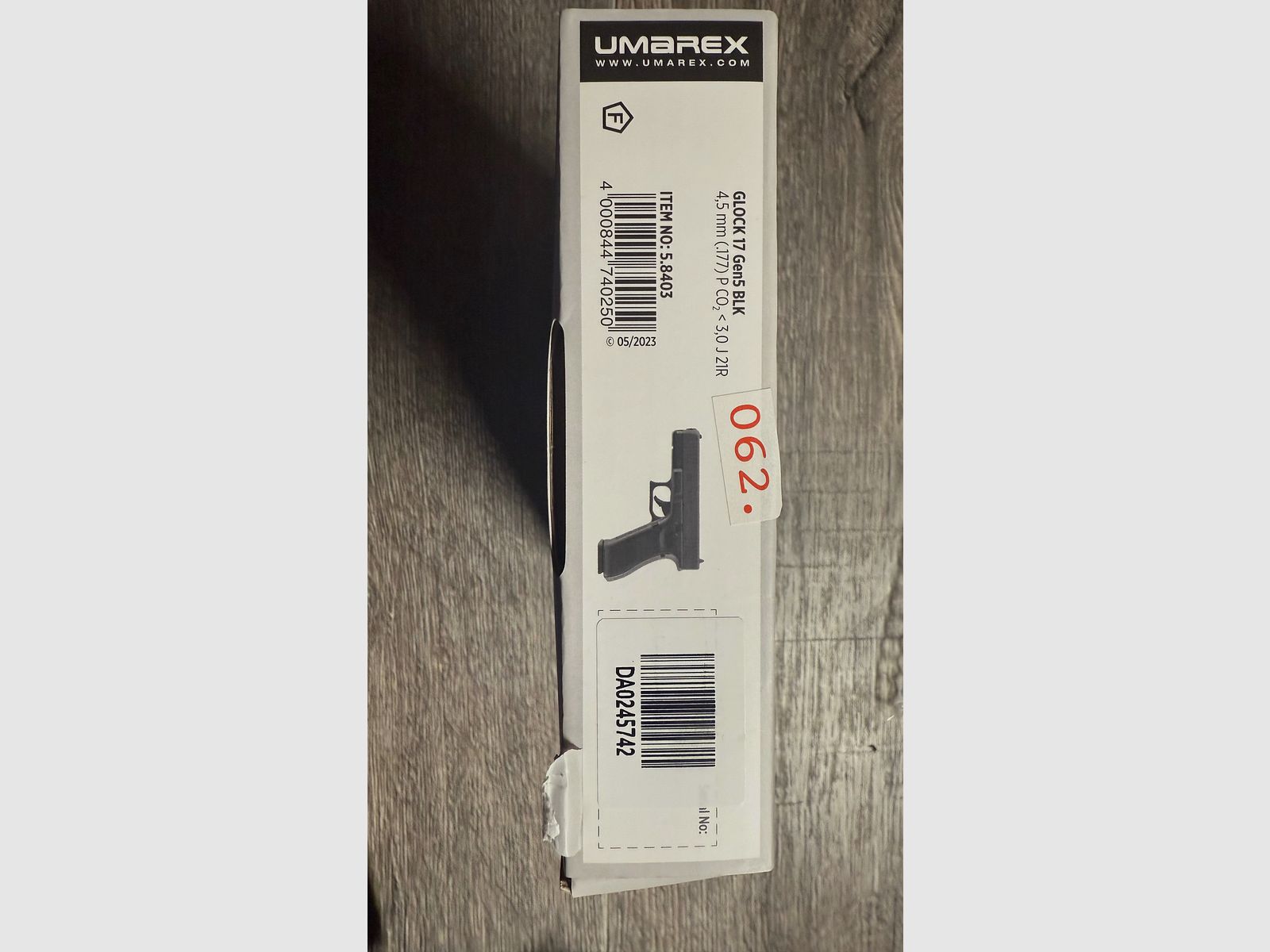 Glock 17 Gen5 4,5 mm Diabolo < 3,0 J CO2 schwarz