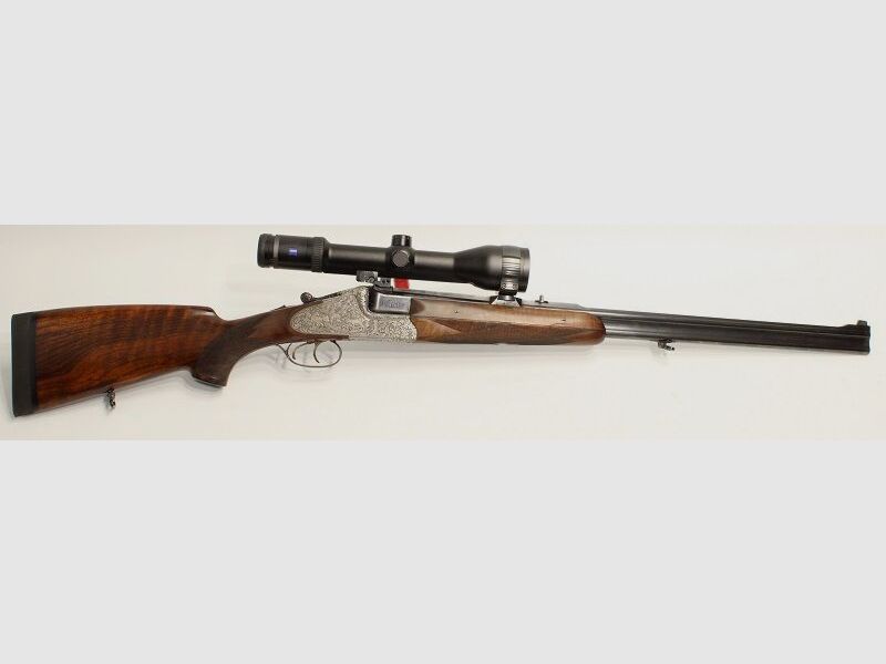 Heym Bergstutzen Mod. 55 zijwaarts met Zeiss HT 2,5-10x50