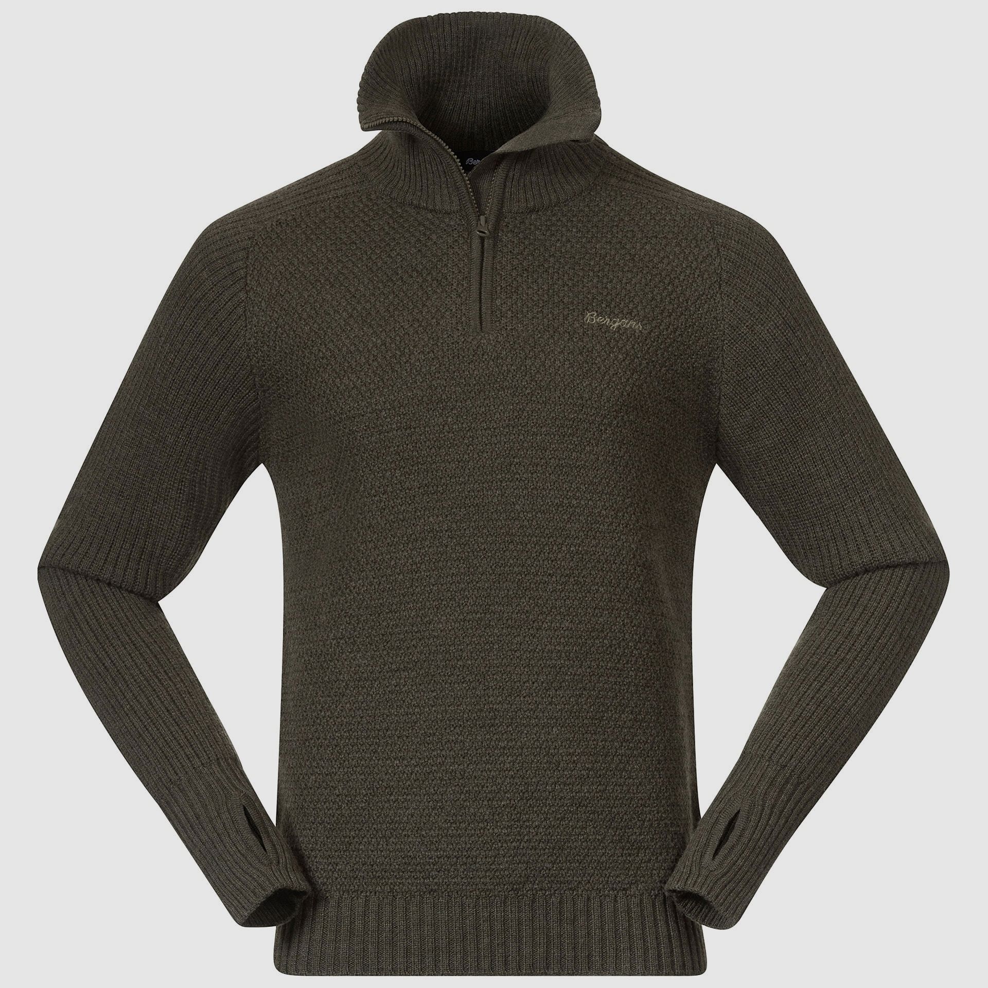 Bergans Ulriken Jumper Herren Dark Green Mud L