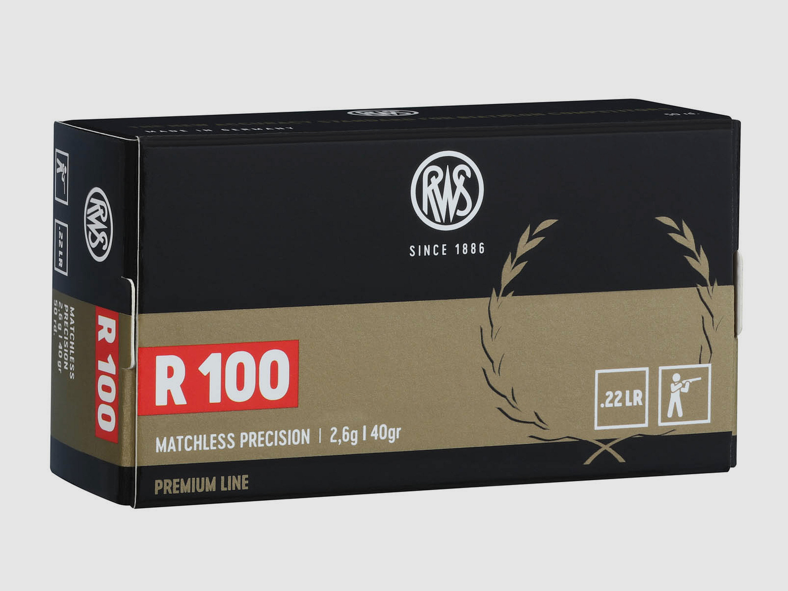 RWS R100 2,6g - 40gr. .22lr