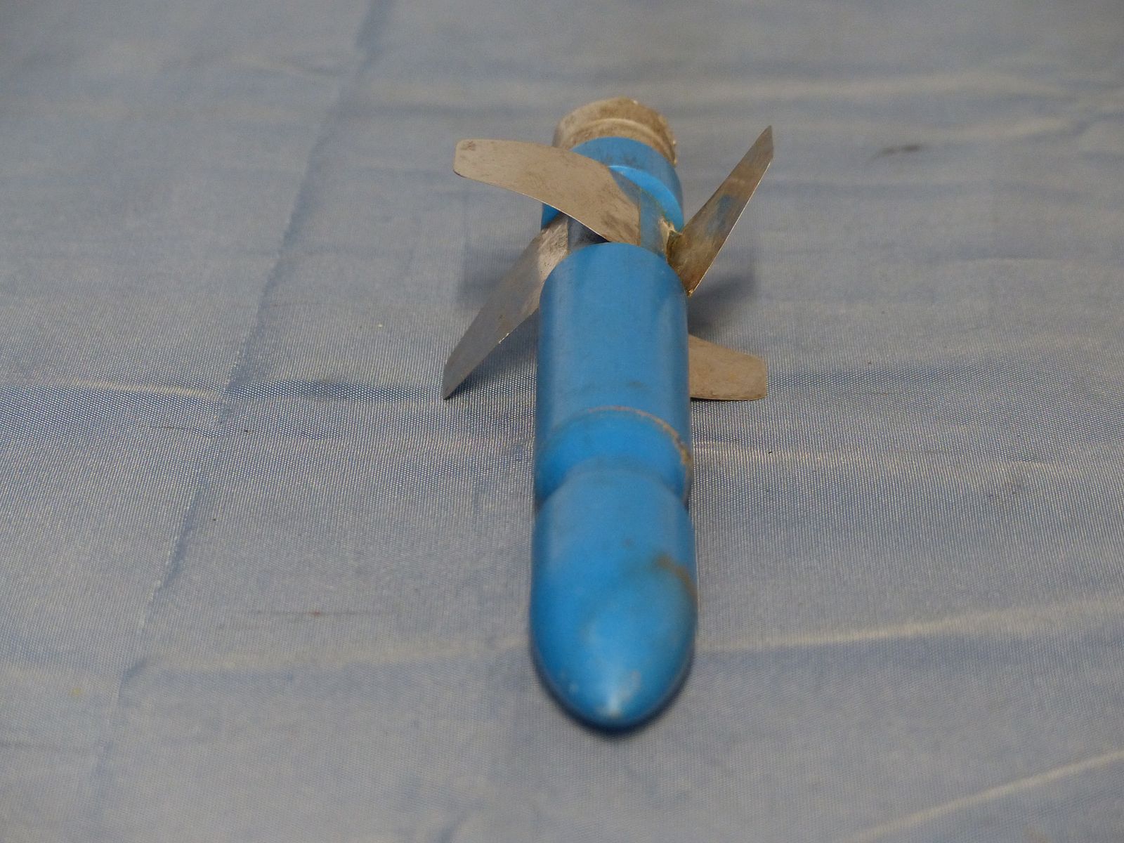 Bundeswehr BW 3 pièces de munitions d'exercice cartouches projectiles bleus G3 matériel de nettoyage années 60 70