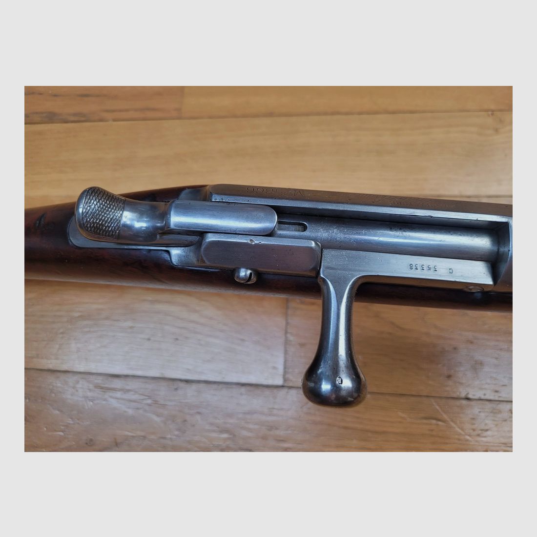 Wunderschönes Chassepot-Gewehr Modell 1866 – 2. Typ – Herstellung Februar 1872 – Châtellerault – Vollständige Seriennummer außer Baguette – Lesbares Emblem – Wunderschöner Lauf – Premium-Zustand – TBE++, Bild 20 von 33