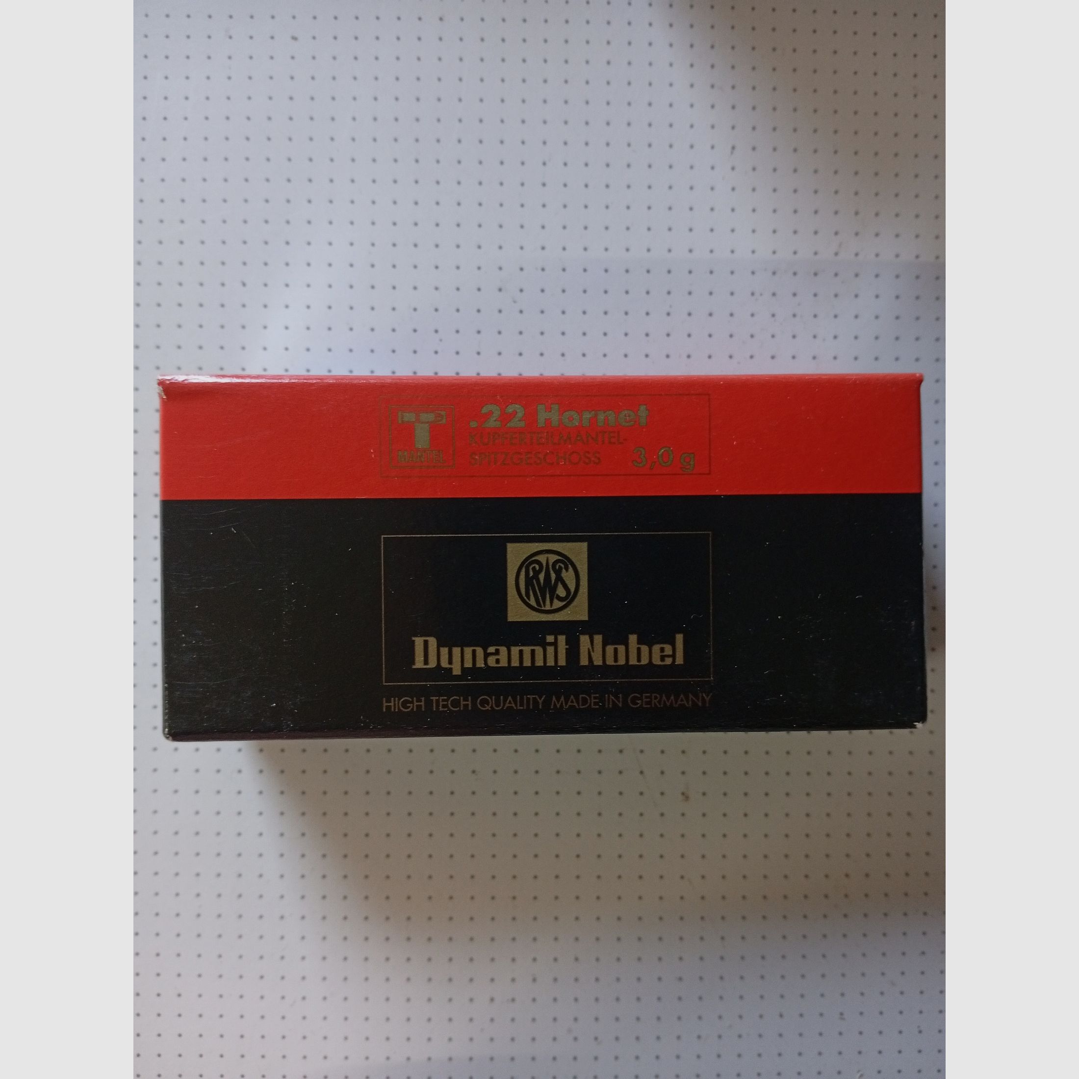 .22 Hornet cartouches