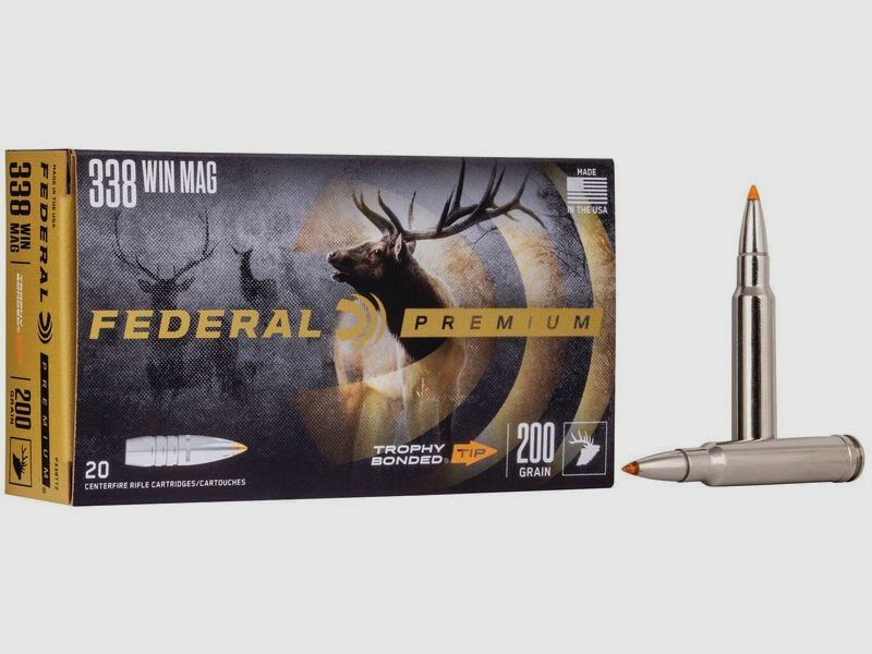 FEDERAL Trophy Bonded Tip BULLET - 338 Win. Mag. - 200 grains, image 1 of 7