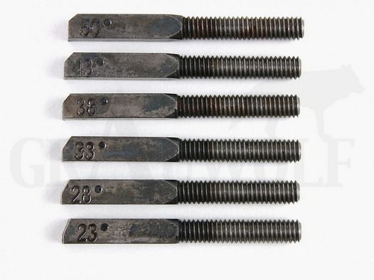 K&M Cabezal de fresado Acero 23° Calibre estándar Torneador de cuello de cartucho