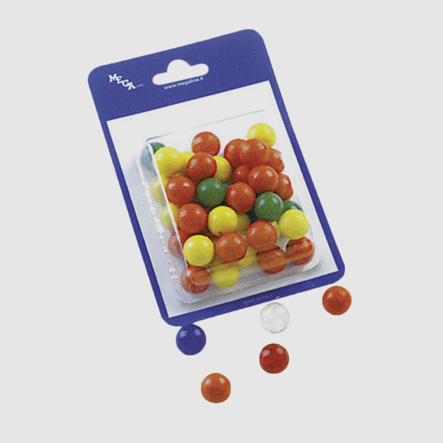 Megaline Kunststoffkugeln 17mm - für Zwille/bunt/a40