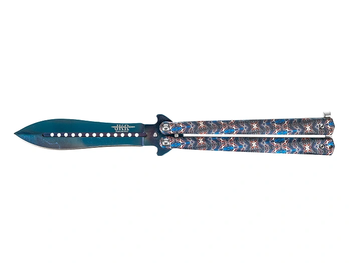 Joker JKR643 Butterflymesser, Damastfarbe (JKR643), Bild 1 von 6