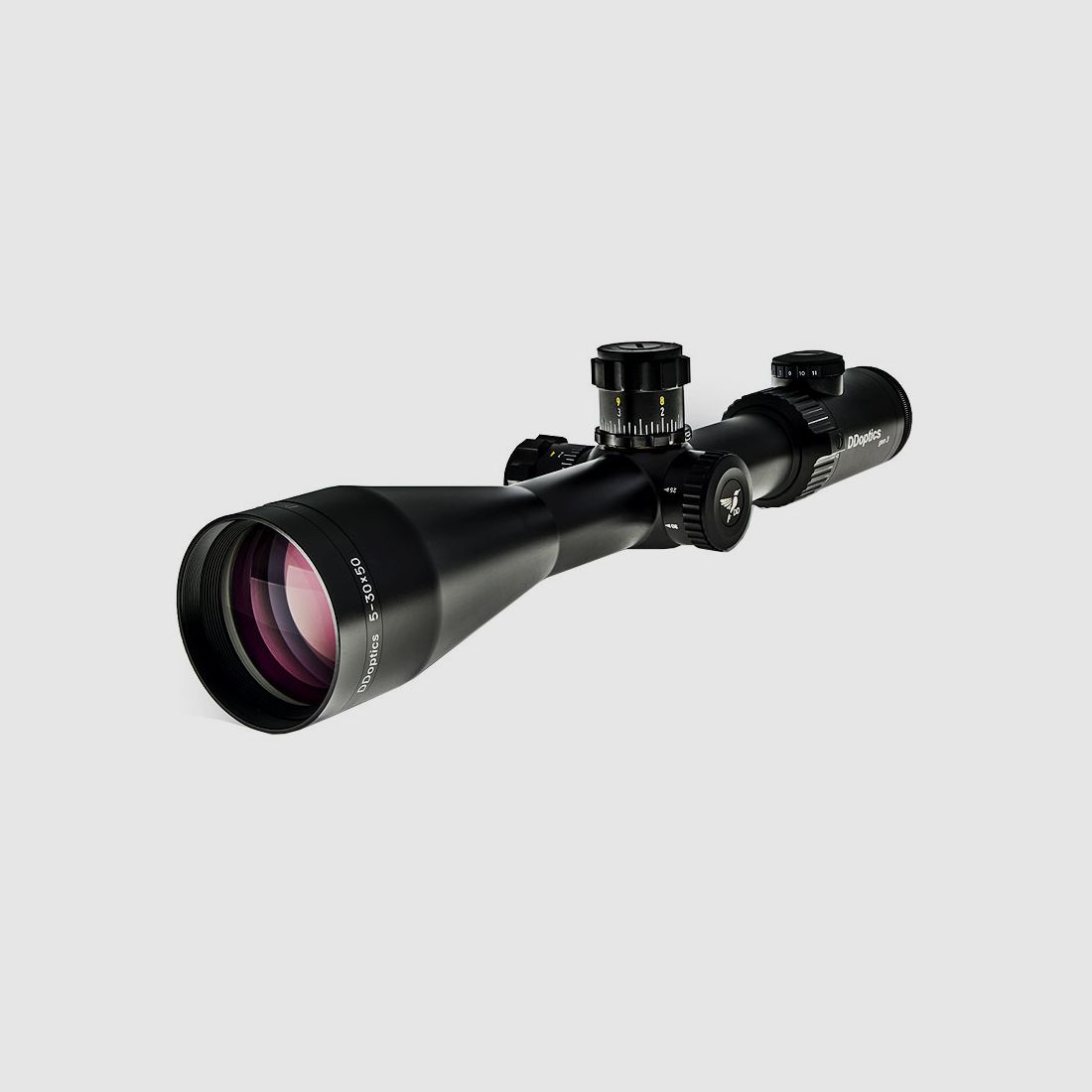 DDoptics ZF Nachtfalke V6 lll 5-30x50 Mildot MRAD + Fiber Optic Dot + IFiber