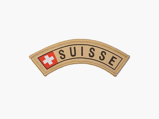 Patch in velcro SUISSE Distintivo di nazionalità dell'esercito, ricamato