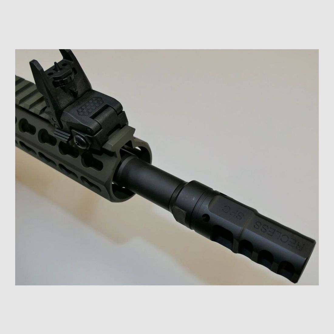 GWMH Selbstladebüchse GWMH SPC-HUNTER A4 10" (SWISS PISTOL CARBINE) OD-GREEN Kal.9x19 AR15 Glock Magazin