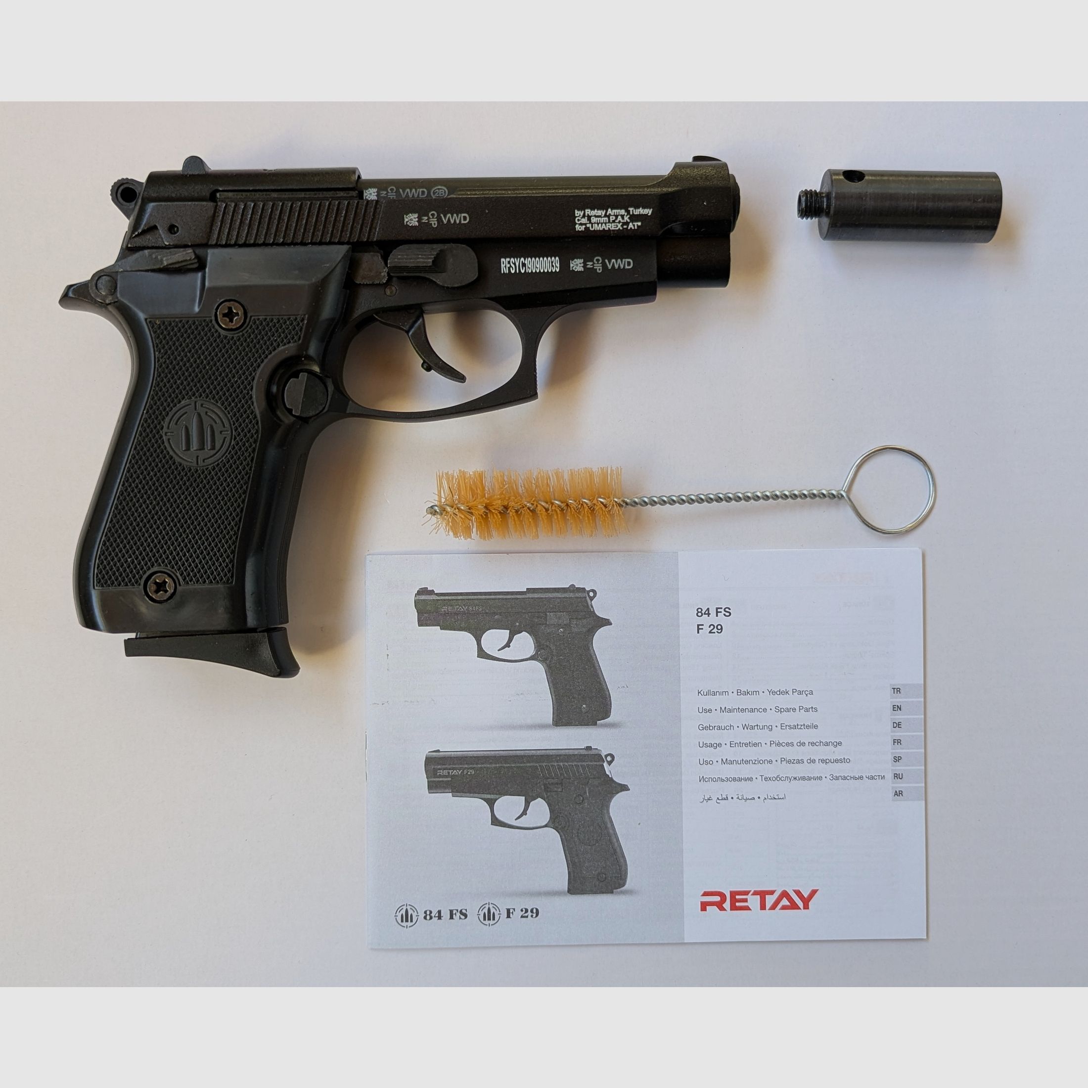 RETAY 84 FS Schreckschusspistole 9 mm P.A.K - Neu und ungebraucht