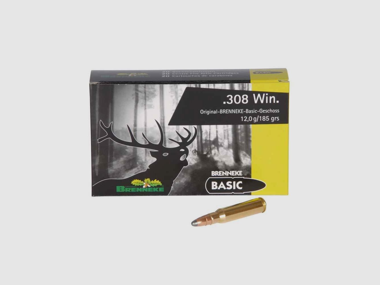 .308 Win. BASIC TLM 12.0g/185grs. Brenneke