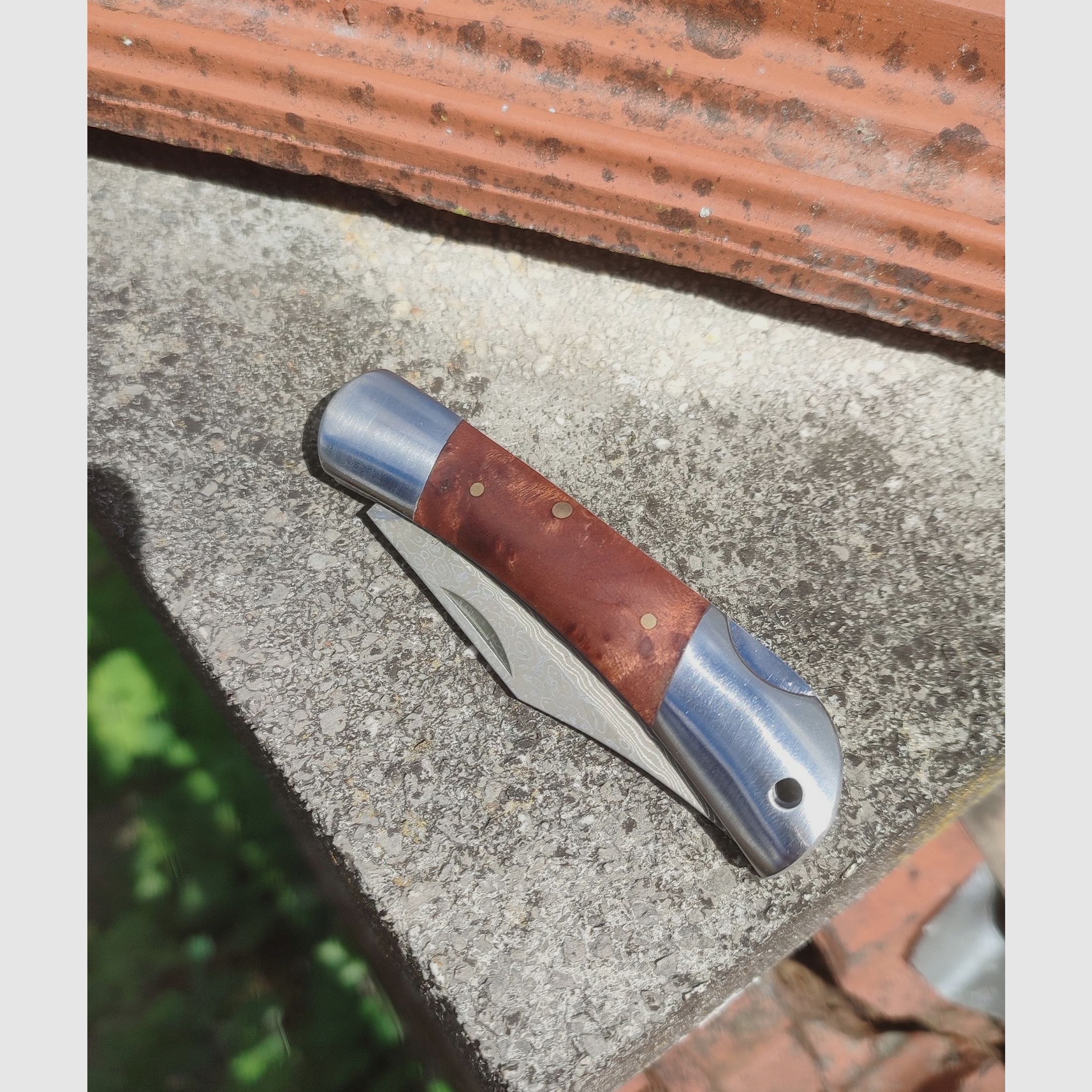 Haller 80621 Damastmesser Taschenmesser Outdoor Messer