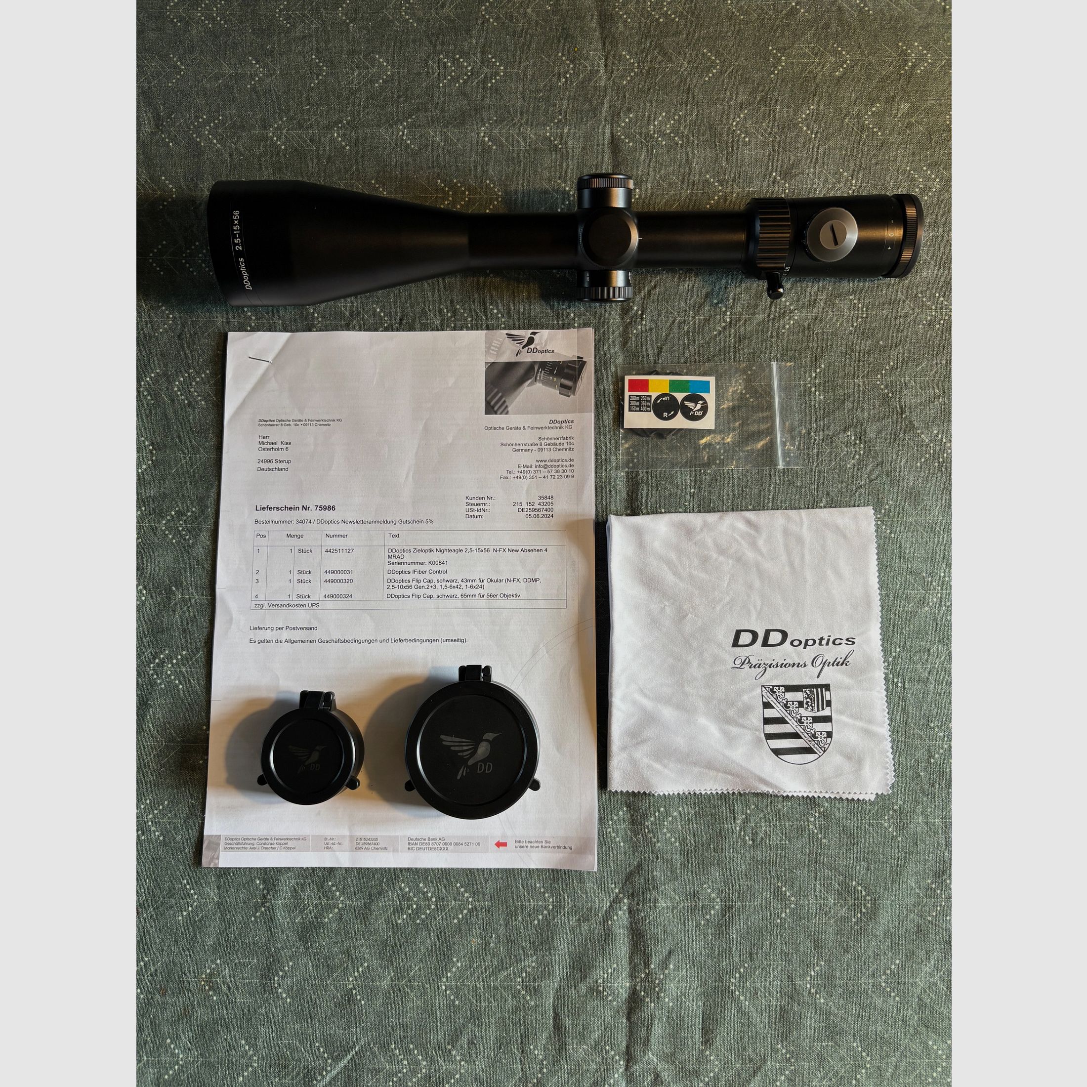 DDoptics NFX 2,5–15×56 iFiber – come nuovo, immagine 3 di 6