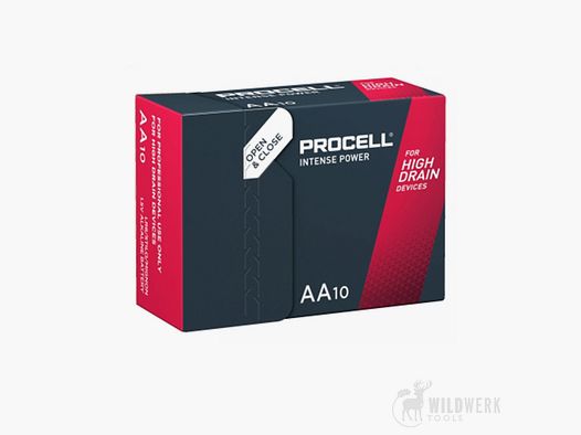 Duracell PROCELL Intense Power Mignon AA BATERÍA, paquete de 10