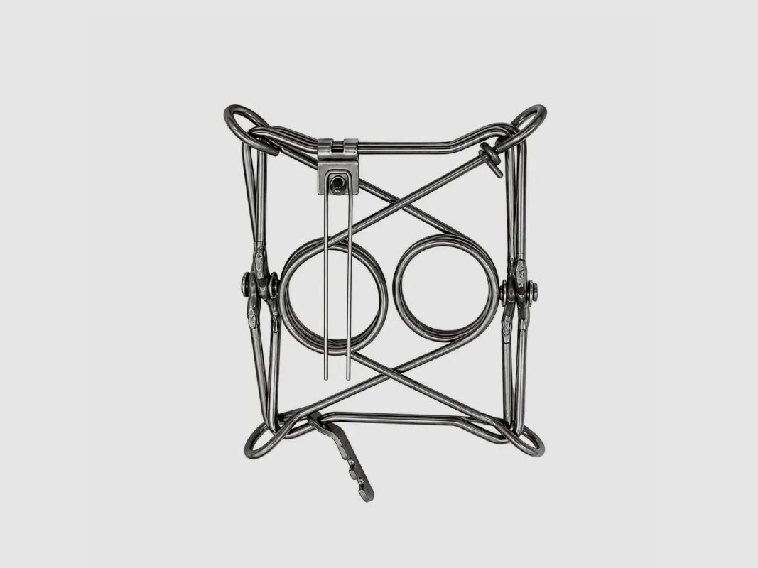 5er-Set X-Falle mit Doppel-Feder aus rohem Stahl 25 × 25 cm PHE, Bild 3 von 6
