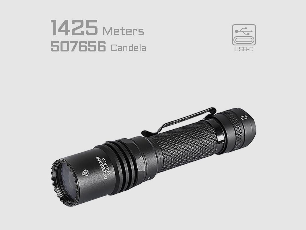 Latarka LED W10 PRO, 750 lumen (w zestawie z akumulatorem), zdjęcie 1 z 10
