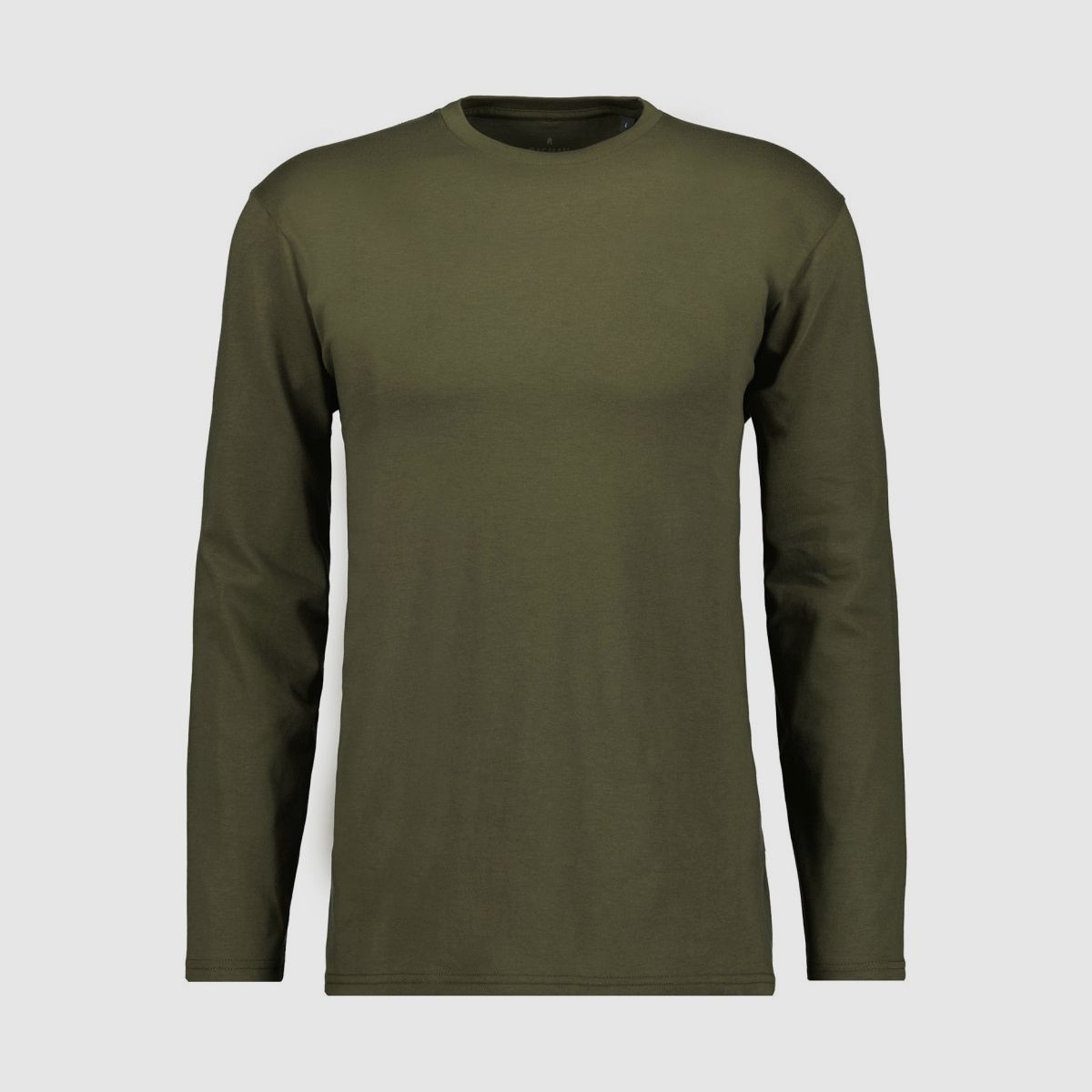 RAGMAN Langarm-Shirt Rundhals Dunkelgrün