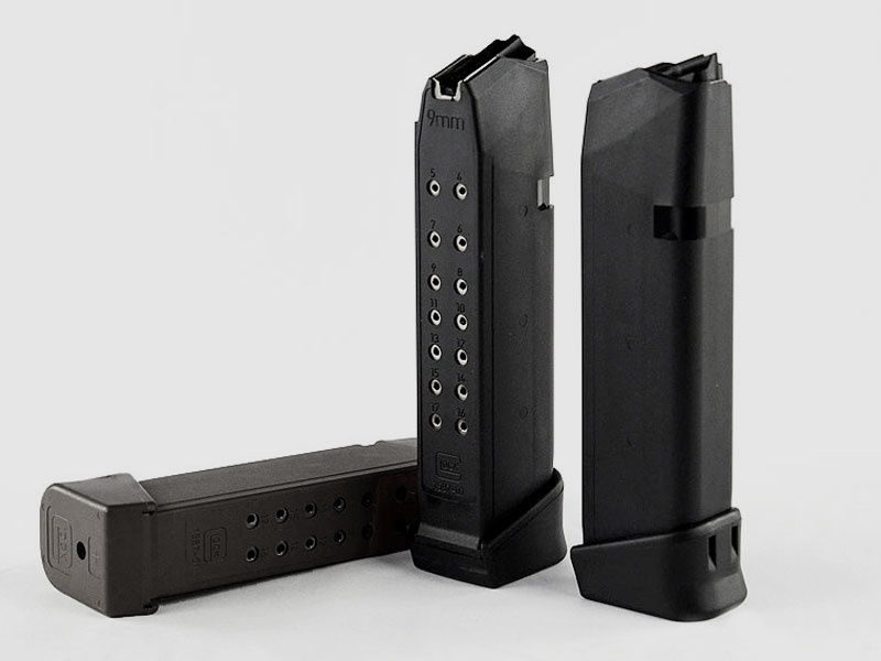 GLOCK HighCap-Magazine mit Zubringer schwarz 9mm, Compact - 10+2rd *Auslaufartikel*