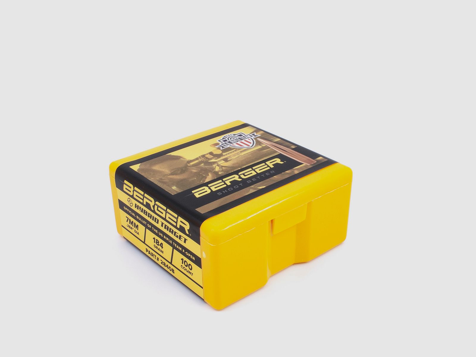 Proiettile Berger 7mm/.284 F-Open Hybrid Target 184GR 100 Pezzi