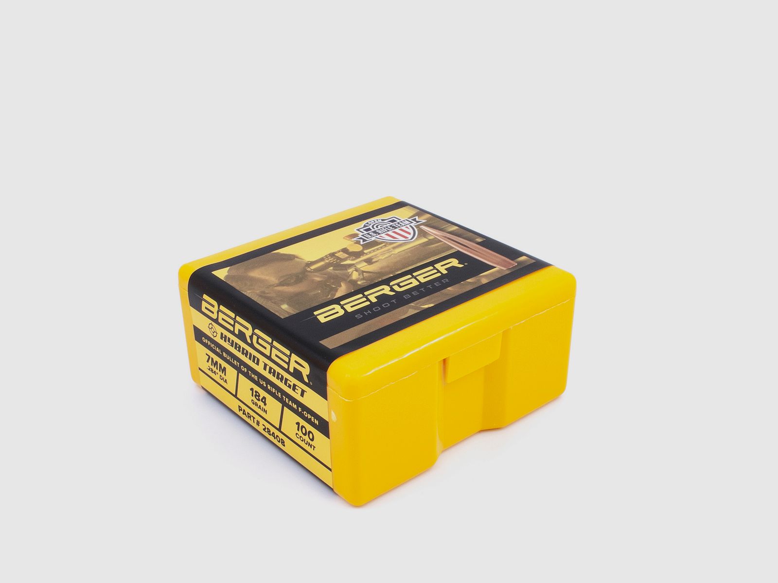 Berger Geschoss 7mm/.284 F-Open Hybrid Target 184GR 100 Stück