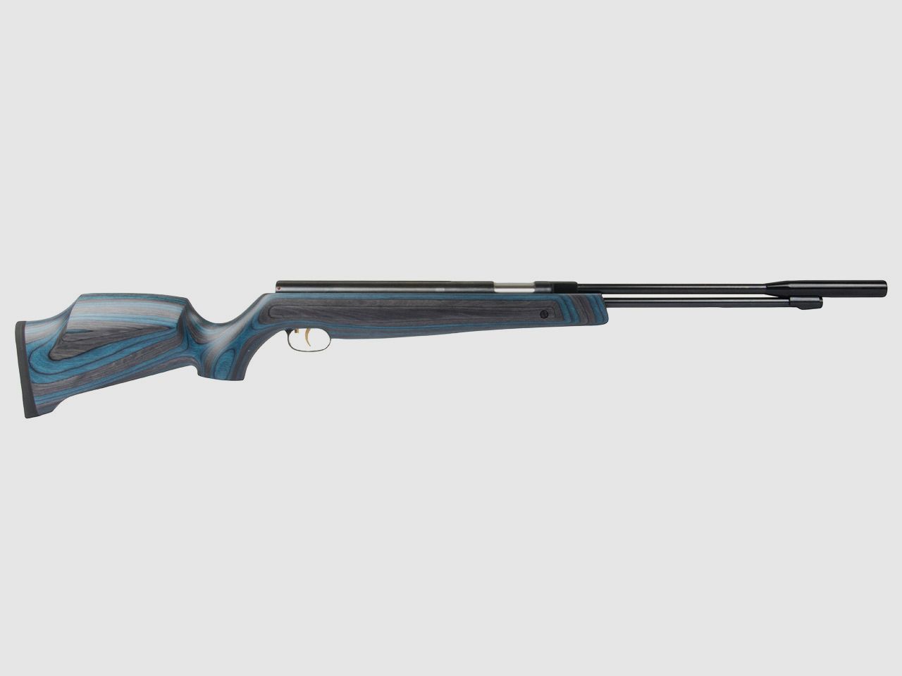 Starrlauf Luftgewehr Weihrauch HW 97 K mit langem Lauf blauer Schichtholzschaft Kaliber 4,5 mm (P18)