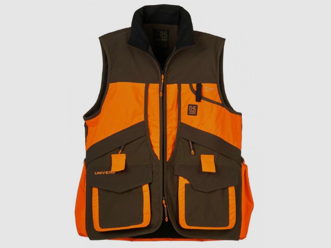 Gilet Univers groen en oranje hoge zichtbaarheid model Tortora art. 93244 392, afbeelding 2 van 5