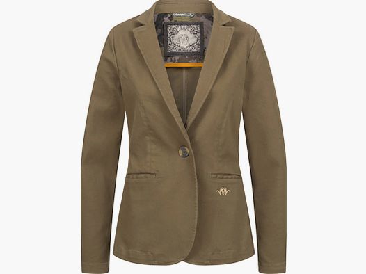 Blaser Jacke Marie Denim Stretch Dunkel Oliv
