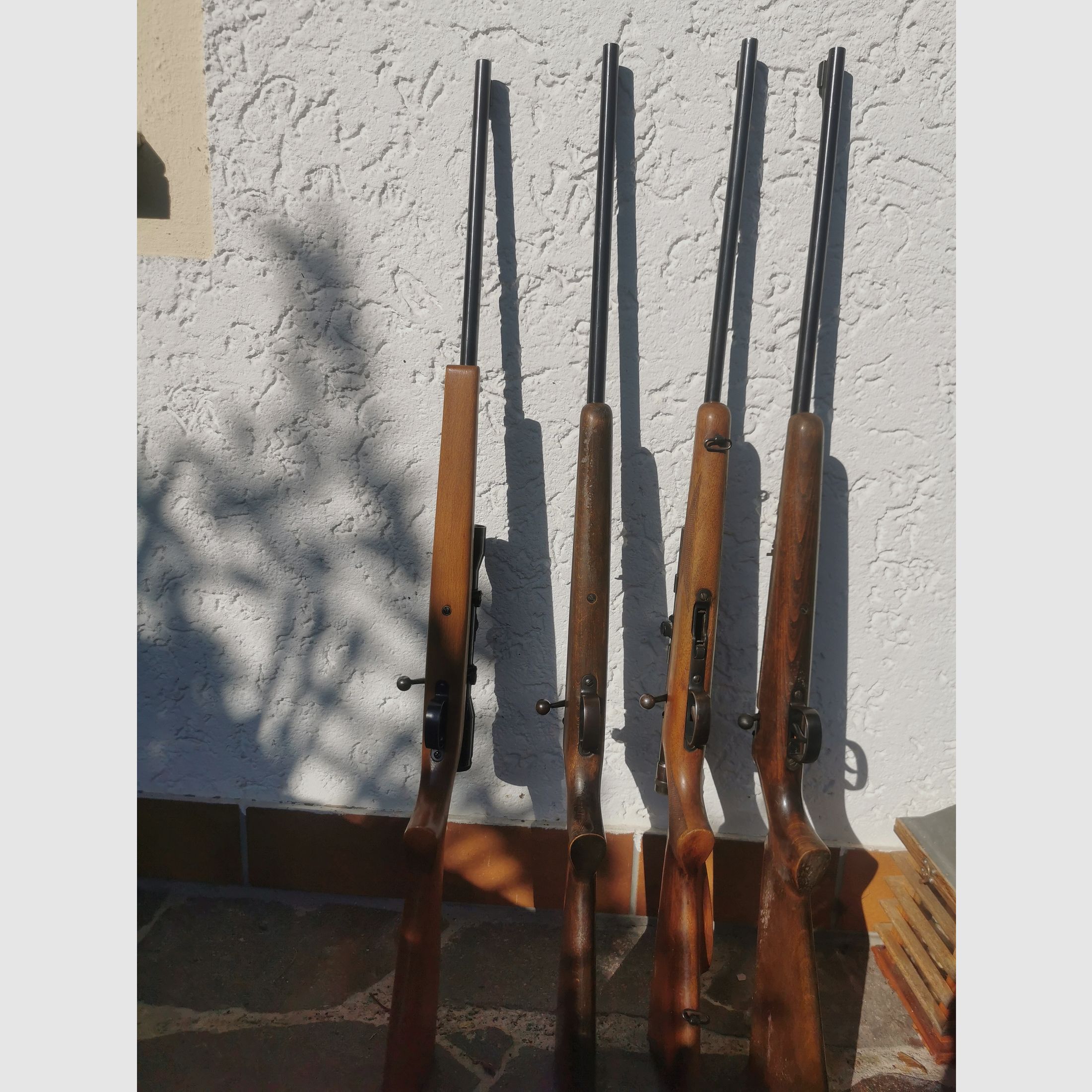 4 x Anschütz Repetierer 22 l.r.