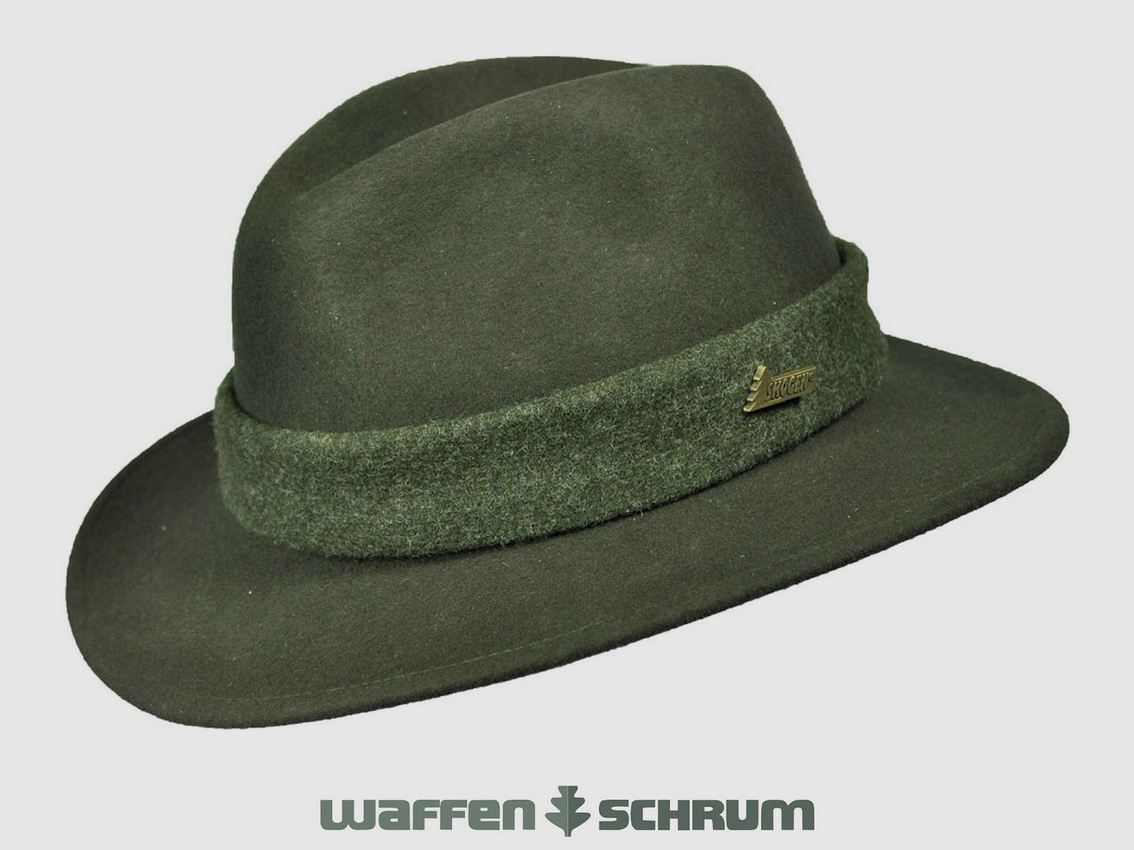Skogen rollable wool hat with light kit olive
