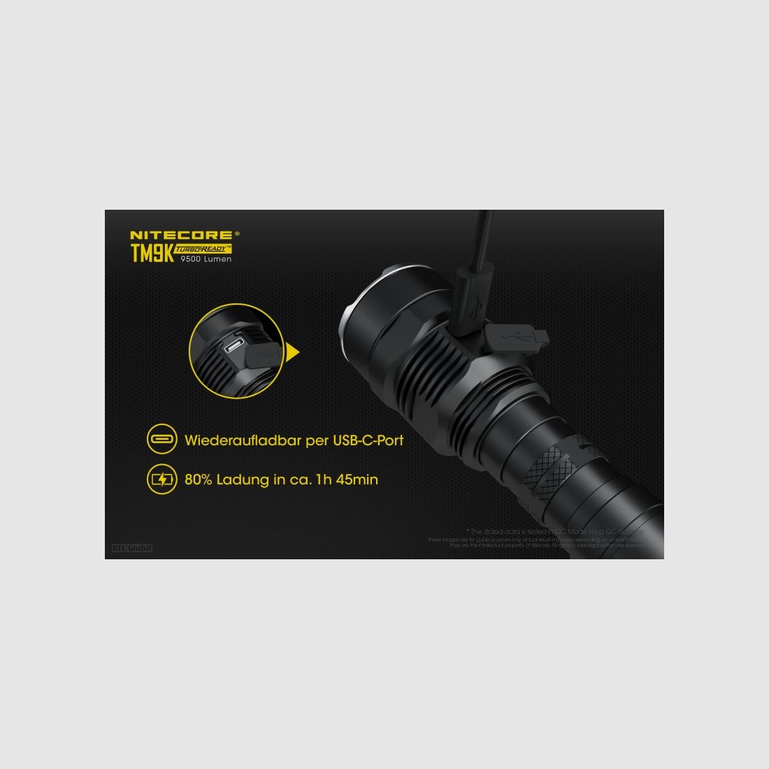 Nitecore TM9K Taschenlampe TM9K 9500 Lumen