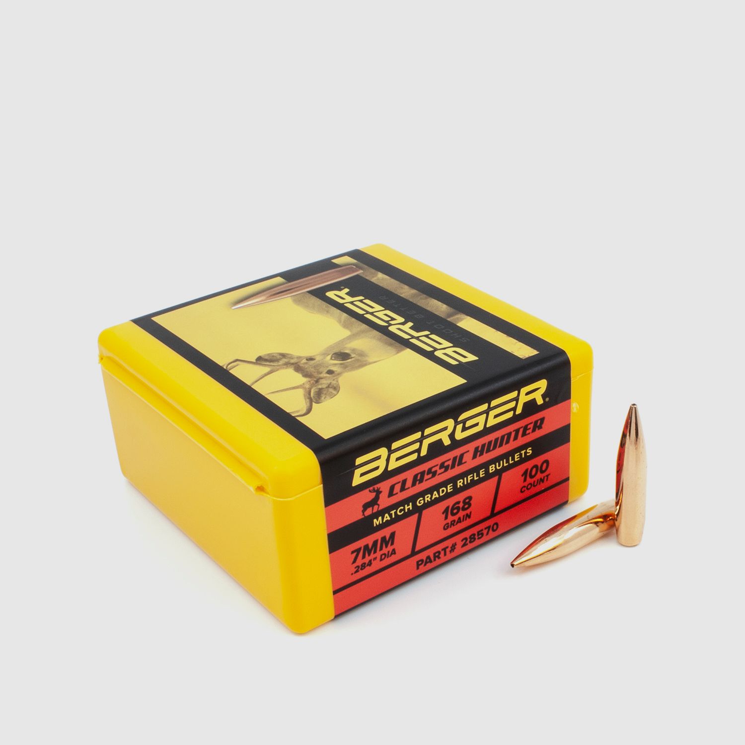 Berger Pocisk 7mm/.284 Classic Hunter 168GR 100 Sztuk