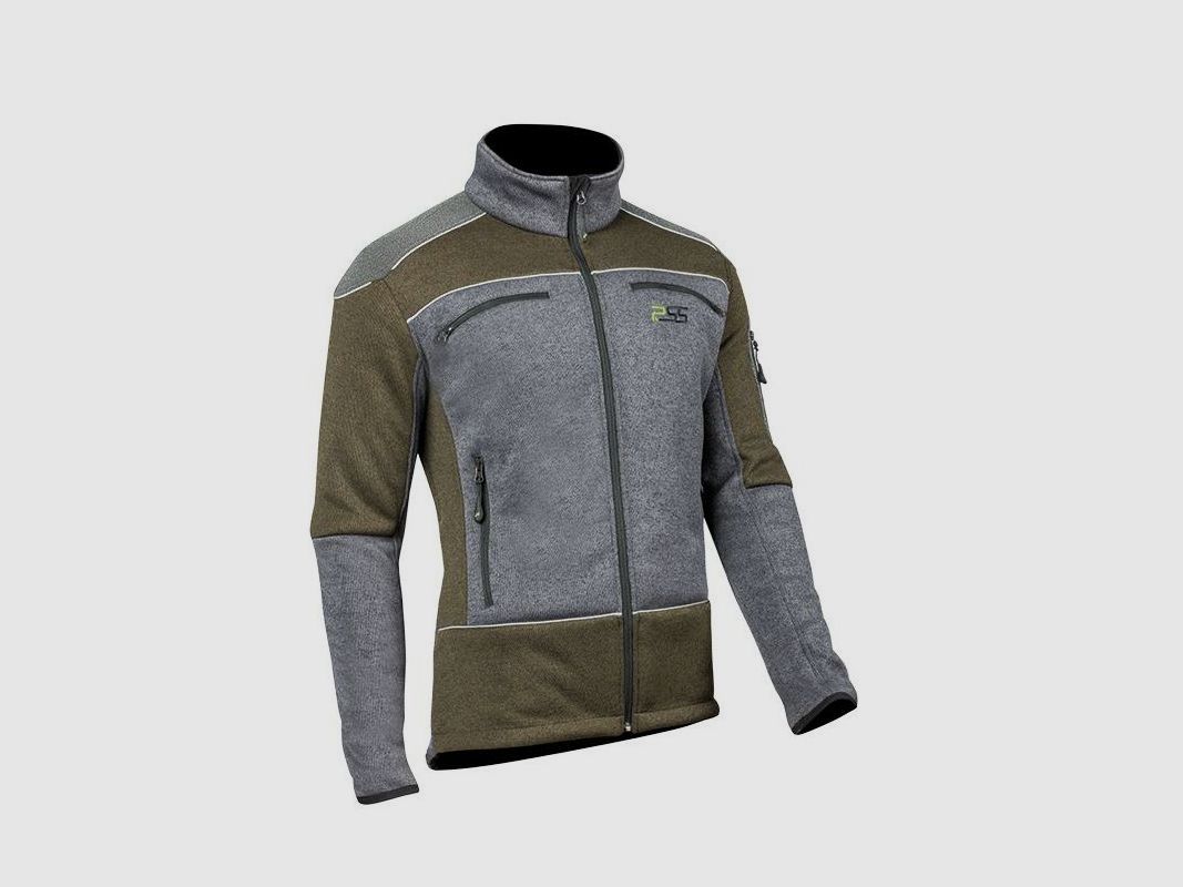 PSS H-Faserstrickjacke Arctic Extreme | grün/grau, Bild 2 von 6