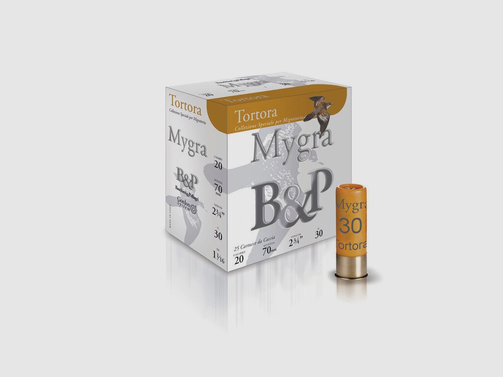Cartouches de chasse BASCHIERI & PELLAGRI (B&P) MYG TORTORA 20 30G 7,5, image 11 sur 11