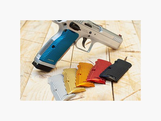Armanov PGTGLF3D/PGTGSF3D SpidErgo Griffschalen für Tanfoglio, Farbe: Schwarz, Größe: Großer Rahmen