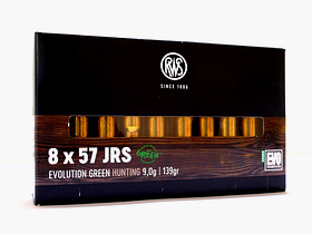 RWS 8x57JRS Evolution green 9,0g/139gr. Geweerpatronen loodvrij