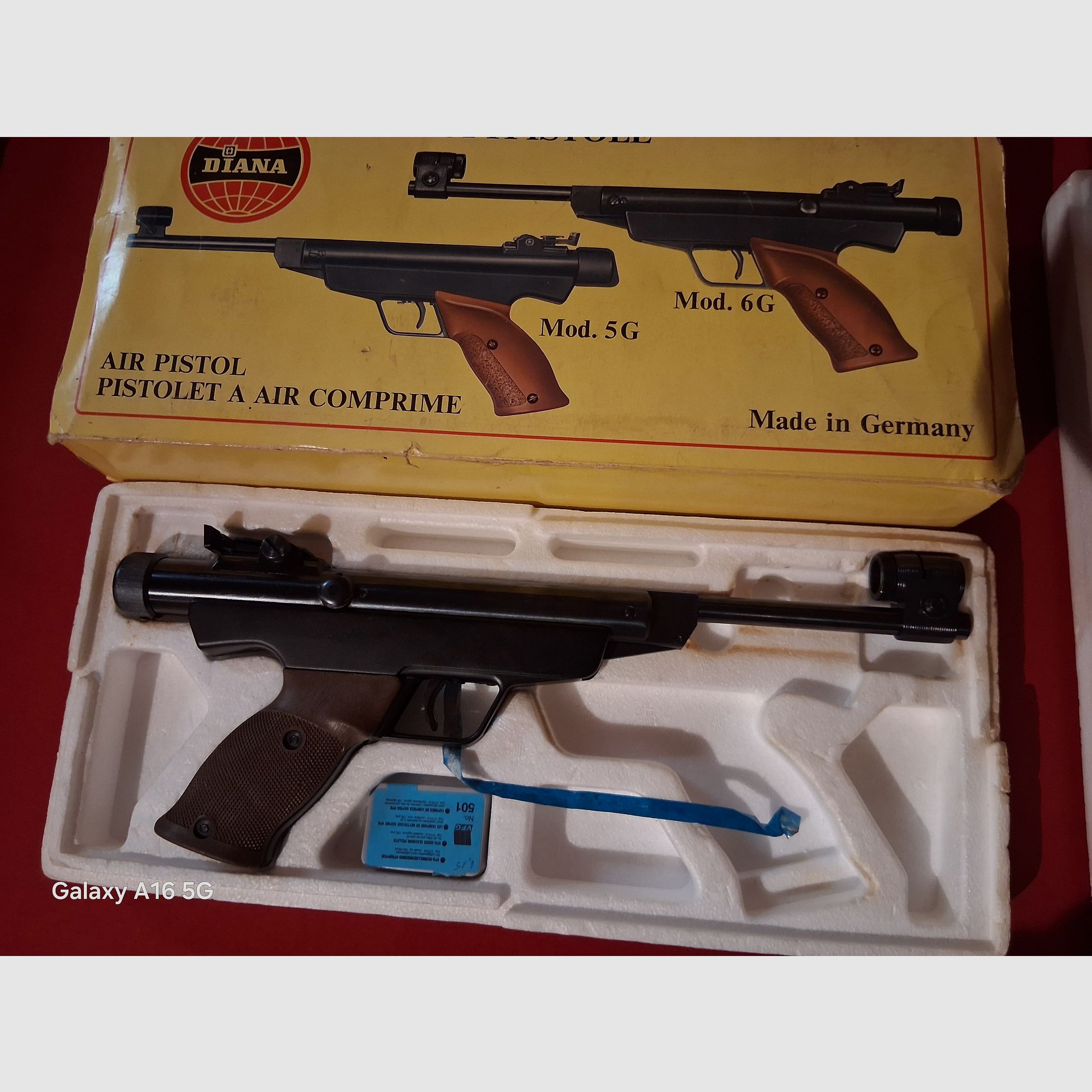 <pistola de aire comprimido Diana 6G</pistola>
