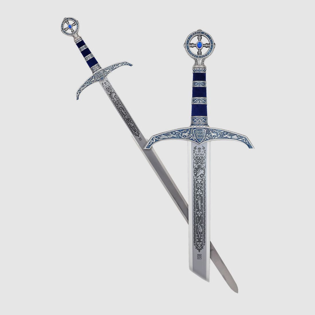 Schwert Robin Hood silber/blau