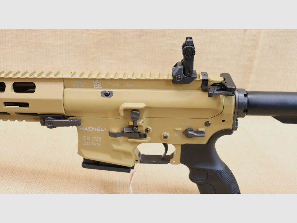 Haenel CR223 in Farbe Sand, inkl. Tasmanian Tiger Rifle Bag, sofort lieferb .223Rem