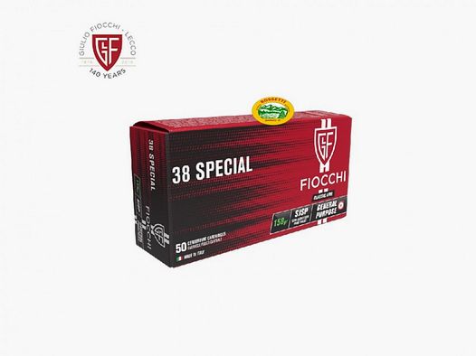 FIOCCHI Munition Kal.38SP SJSP 158gr