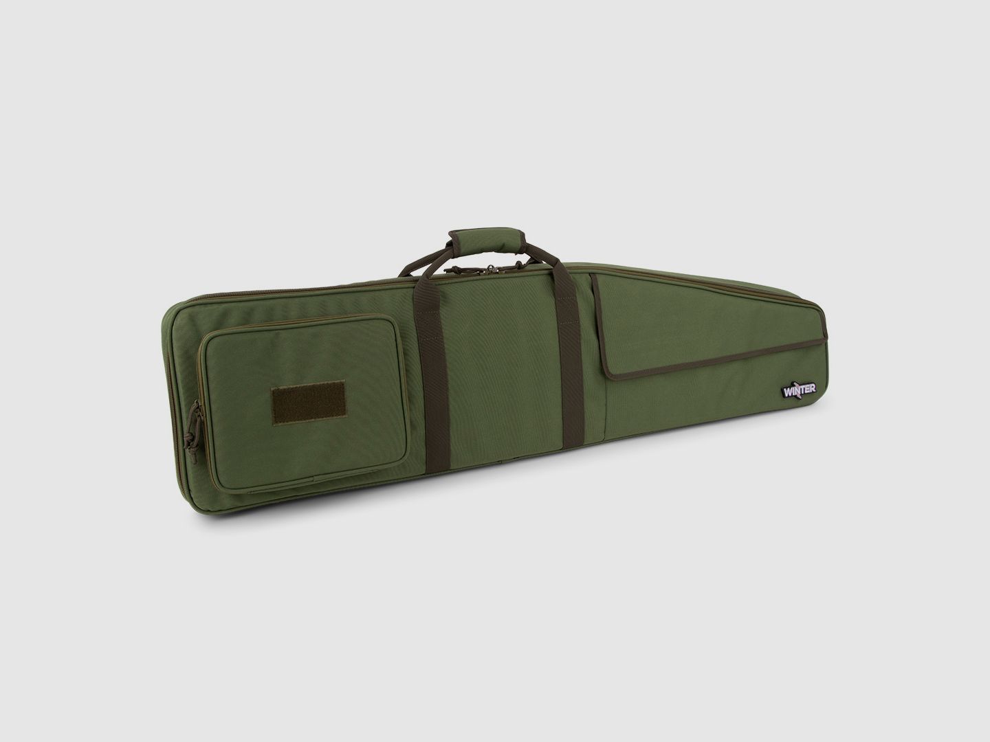 Bolsa de armas de invierno W4 110 cm - repelente al agua, bloqueable, correas de mochila desmontables (Forest)