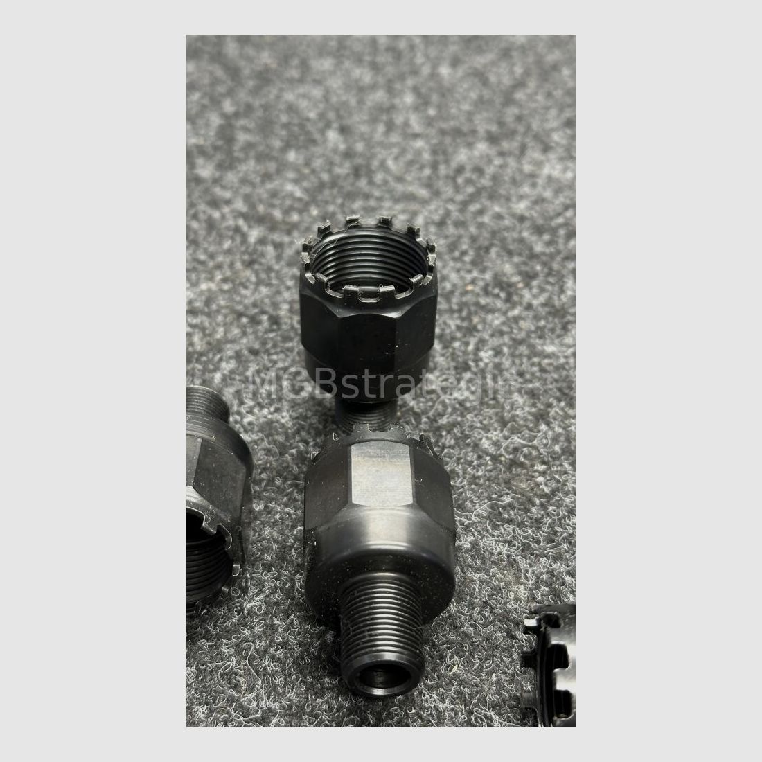 Gewindeadapter M24x1,5 RH auf M14x1 LH passend für AK74 oder Saiga Gewindeadapter M24x1,5 rechts auf M14x1 links gefertigt aus 42CrMo4 und nitriert auch ggf. passend für Arsenal Saiga MK AK74 AK74M AK100 Serie