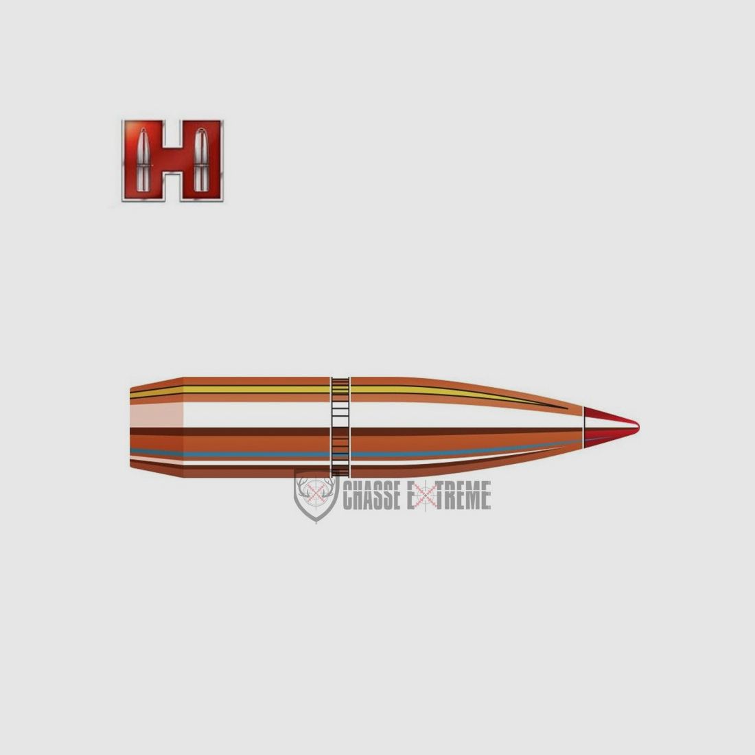 100 Geschosse HORNADY 6,5 mm Kal. 264-123Gr Sst