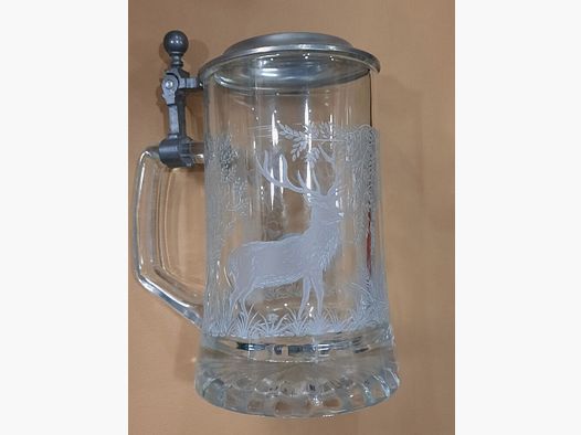 Bierkrug Zinn Bierkrug aus Glas