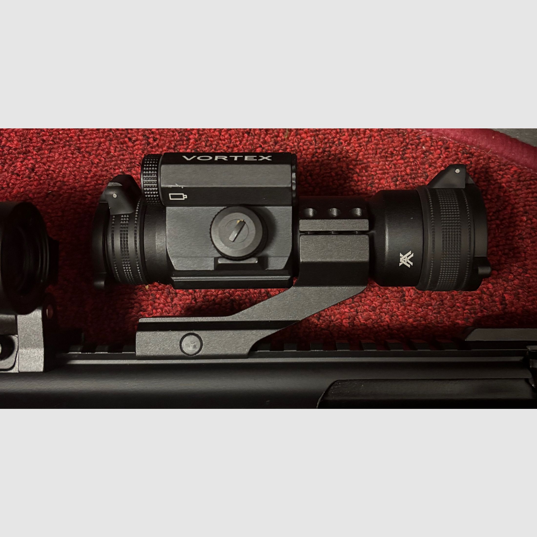 Vortex Strikefire II with cantilever mount red dot
