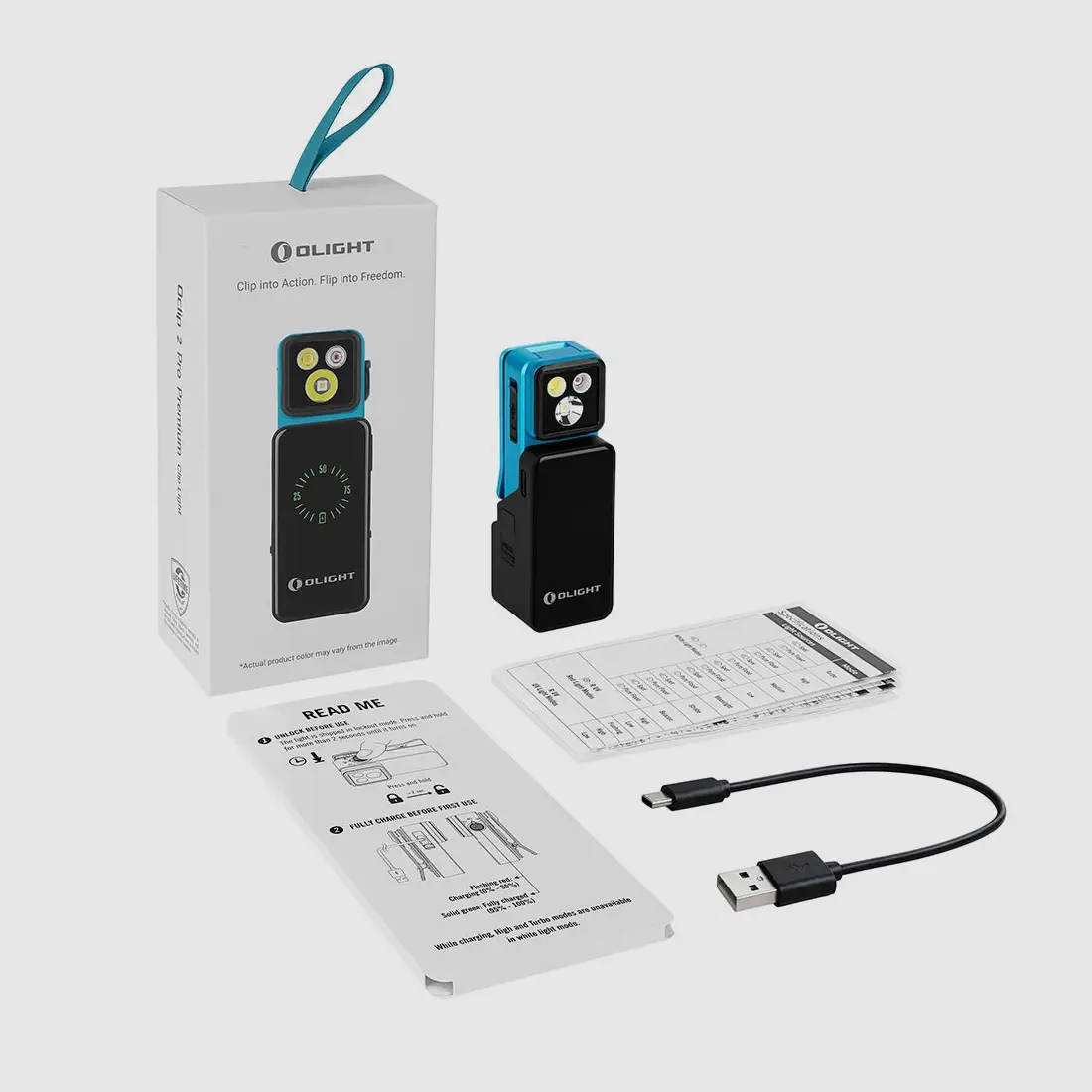Olight Oclip 2 Pro Premium 400 Lumen Schwenkbare Taschenlampe, Bild 6 von 9